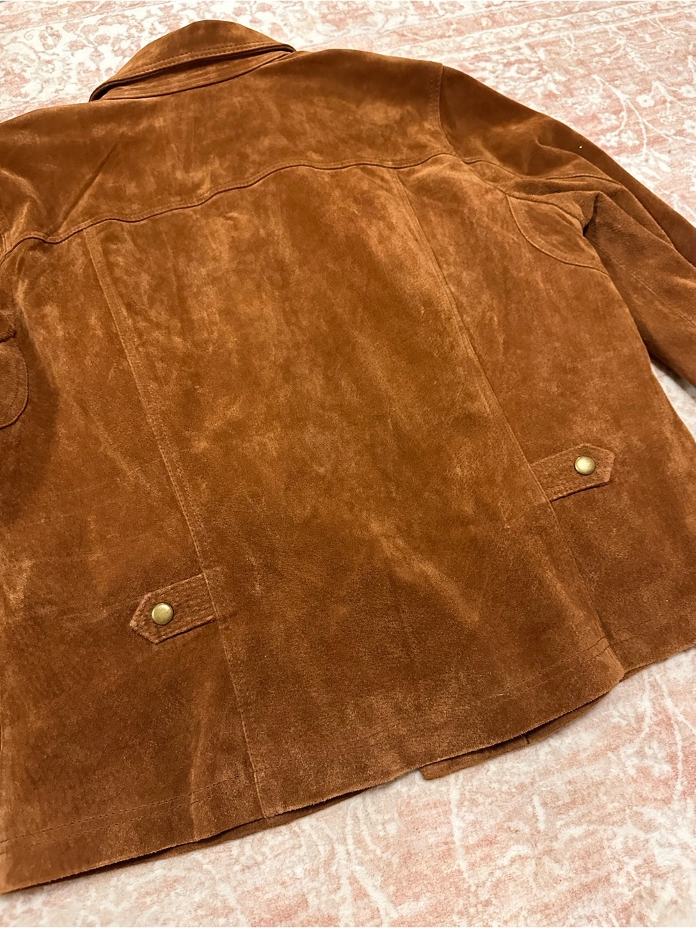Vintage 🤎 Genuine Suede Leather Jacket - Copper - Picture 10 of 14